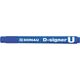 Donau Marker permanentny DONAU D-Signer U, okrągły, 2-4mm (linia), niebieski 6802075 5901498010678