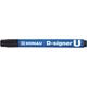 Donau Marker permanentny DONAU D-Signer U, okrągły, 2-4mm (linia), czarny 6802078 5901498010555