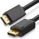 Kabel Ugreen DisplayPort - DisplayPort 2m czarny (UGR337BLK) 6859403 6957303812110