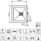 Naświetlacz Maclean Naświetlacz LED slim 30W, 2400lm Cold White (6000K) Maclean Energy MCE530 CW, IP65, PREMIUM 7079160 5902211117100