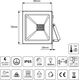 Naświetlacz Maclean Naświetlacz LED slim 10W, 800lm Warm White (3000K) Maclean Energy MCE510 WW, IP65, PREMIUM 7079162 5902211117063