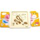 Viga Viga 50136 Puzzle na podkładce - motylek 7079227 6934510501365