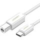 Ugreen Kabel USB C 1 m Biały 7344097 6957303845606