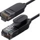 Ugreen Ugreen kabel przewód internetowy sieciowy Ethernet patchcord RJ45 Cat 6A UTP 1000Mbps 1 m czarny (70332) uniwersalny (58914-uniw) - 58914-uniw 7363220 6957303873326
