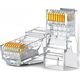 Ugreen Ugreen 100x wtyk wtyczka złączka końcówka RJ45 8P8C Cat 6 przezroczysty (60558) 7363552 6957303865581