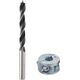 Wiertło Wolfcraft Wiertło do połączeń kołkowych 10 mm + ogranicznik Wolfcraft 7416518 4006885273306