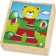 Viga Viga Drewniane Puzzle Układanka Edukacyjna Ubierz Misia Chłopca 7447061 6934510564018