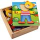 Viga Viga Drewniane Puzzle Układanka Edukacyjna Ubierz Misia Chłopca 7447061 6934510564018