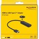 Adapter USB Delock 63251 USB-C - HDMI Czarny  (63251) 7532087 4043619632510