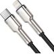 Kabel USB Baseus USB-C - Lightning 1 m Czarny (CATLJK-A01) 7686441 6953156202061