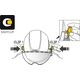 Petzl Okulary ochronne osłona oczu ochraniacz na kask Petzl Vizir Shadow (2019) 7910834 3342540826984