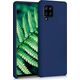Hurtel Silicone Case elastyczne silikonowe etui pokrowiec Samsung Galaxy A42 5G niebieski 8089652 9111201926448