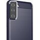 Hurtel Carbon Case elastyczne etui pokrowiec Samsung Galaxy S21+ 5G (S21 Plus 5G) niebieski 8089826 9111201924802