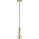 Lampa wisząca Paulmann Neordic Kine Lampa wisząca max. 1x20W E27 230V Mosiądz Szczotkowany Metal 8196660 4000870797563