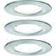 Paulmann Zestaw Oprawa wbudowana Nova stałe LED IP44 3x6,5W 4000K 230V GU10 51mm Żelazo Szczotkowane/ Aluminium 8196977 4000870929797