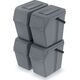 Kosz na śmieci Prosperplast Sortibox do segregacji 4 x 25L szary (ISWB25S4-405U) 8315612 5905197278551