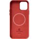 Crong Crong Essential Cover Magnetic - Etui ze skóry iPhone 12 Pro Max MagSafe (czerwony) 8397114 5907731987691