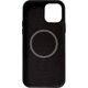 Crong Crong Essential Cover Magnetic - Etui ze skóry iPhone 12 Pro Max MagSafe (czarny) 8397115 5907731987684