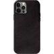 Crong Crong Essential Cover Magnetic - Etui ze skóry iPhone 12 Pro Max MagSafe (czarny) 8397115 5907731987684