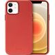 Crong Crong Essential Cover Magnetic - Etui ze skóry iPhone 12 / iPhone 12 Pro MagSafe (czerwony) 8397117 5907731987660