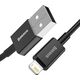 Kabel USB Baseus USB-A - Lightning 1 m Czarny (BSU2660BLK) 8434540 6953156205406