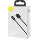Kabel USB Baseus USB-A - Lightning 1 m Czarny (BSU2660BLK) 8434540 6953156205406