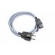 Kabel zasilający Melodika Melodika MDP20G Przewód zasilający z uziemieniem (sieciowy) 3x2,5mm2 (Schuko-IEC C13) Gunmetal - 2m 8464575 5907609007063