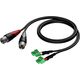 Procab Terminal block x2 - XLR x2 1m czarny (CLA834/1) 8500912 5414795029163
