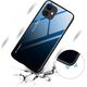 Hurtel Gradient Glass etui pokrowiec nakładka ze szkła hartowanego iPhone 12 mini czarno-czerwony 8588896 9111201911239