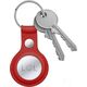 Crong Crong Leather Case with Key Ring Skórzany brelok do Apple AirTag (czerwony) 8603910 5907731987974
