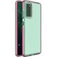 Hurtel Spring Case pokrowiec żelowe etui z kolorową ramką do Samsung Galaxy A02s EU ciemnoróżowy 8616437 9111201933903