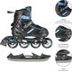 Rolki Nils Extreme NH18191 z wymienną płozą regulowane czarne r. 39-43 8668647 5907695589702