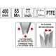 Toya YATO PIŁA PŁATNICA 400mm PTFE YT-31091 8749575 5906083060700
