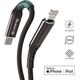 Kabel USB Crong USB-C - Lightning 1.5 m Czarny (CRG-AL15USCL-BLK) 8764315 5907731987424