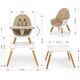 Milly Mally Krzesełko do karmienia 2w1 Malmo Beige 8779131 5901761127430