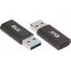 Adapter USB Club 3D CAC-1525 USB-C - USB Czarny  (CAC-1525) 8936199 8719214471897
