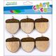 Craft with Fun OZDOBA DEK DREW SPRZYL ZOLADZ 6SZT CF 12/432 9048592 5908275111795