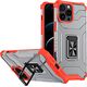 Hurtel Crystal Ring Case pancerne hybrydowe etui pokrowiec + magnetyczny uchwyt iPhone 13 Pro czerwony 9405221 9145576220665