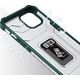 Hurtel Crystal Ring Case pancerne hybrydowe etui pokrowiec + magnetyczny uchwyt iPhone 13 zielony 9405231 9145576220634