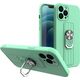 Hurtel Ring Case silikonowe etui z uchwytem na palec i podstawką do iPhone 11 Pro Max miętowy 9511024 9145576214091