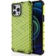 Hurtel Honeycomb etui pancerny pokrowiec z żelową ramką iPhone 13 Pro Max zielony 9511371 9145576213254