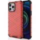 Hurtel Honeycomb etui pancerny pokrowiec z żelową ramką iPhone 13 Pro Max czerwony 9511372 9145576213261