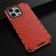 Hurtel Honeycomb etui pancerny pokrowiec z żelową ramką iPhone 13 Pro czerwony 9511377 9145576213315