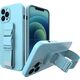 Hurtel Rope case żelowe etui ze smyczą łańcuszkiem torebka smycz iPhone 12 mini niebieski 9511444 9145576217658