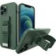 Hurtel Rope case żelowe etui ze smyczą łańcuszkiem torebka smycz iPhone 12 Pro ciemnozielony 9511465 9145576217863