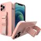 Hurtel Rope case żelowe etui ze smyczą łańcuszkiem torebka smycz Xiaomi Redmi Note 10 / Redmi Note 10S różowy 9511614 9145576219355