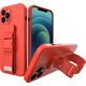 Hurtel Rope case żelowe etui ze smyczą łańcuszkiem torebka smycz Samsung Galaxy A12 czerwony 9511660 9145576219812
