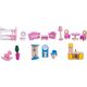 Funfit Drewniany domek dla lalek z oświetleniem LED RGB + 2 lalki (3046) 9527710 5902759978614