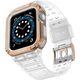 Hurtel Protect Strap Band opaska z etui do Watch 7 / 6 / 5 / 4 / 3 / 2 / SE (41 / 40 / 38mm) obudowa pancerny pokrowiec na zegarek różowy 9537650 5907769311949