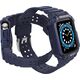 Hurtel Protect Strap Band opaska z etui do Watch 7 / 6 / 5 / 4 / 3 / 2 / SE (41 / 40 / 38mm) obudowa pancerny pokrowiec na zegarek niebieski 9537656 5907769311888
